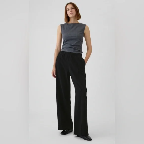GAP Black Wide Leg Pants - Picture 1 of 9